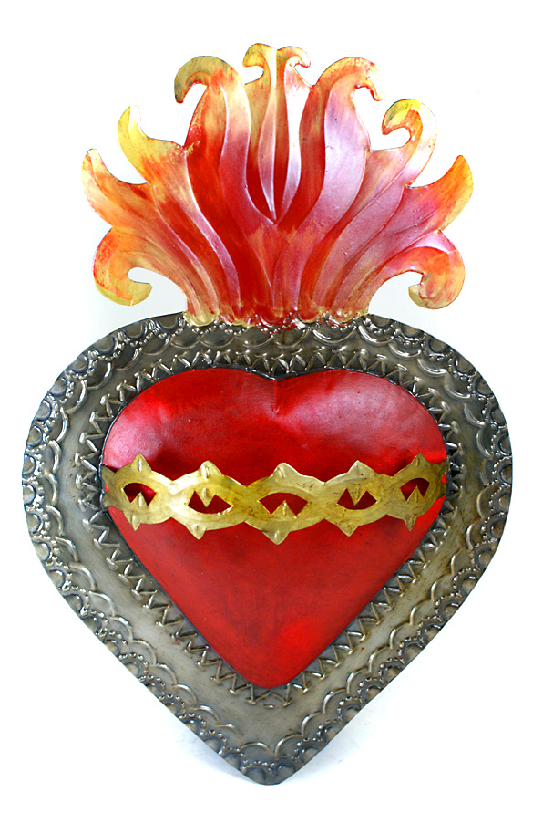 Sacred Heart in tin