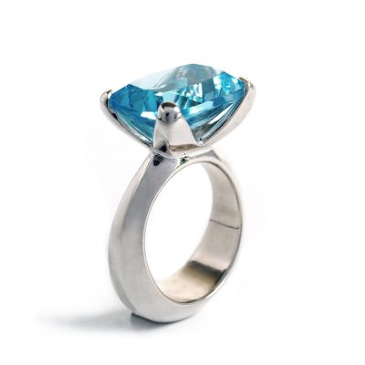 Silver and topaz Radiance ring