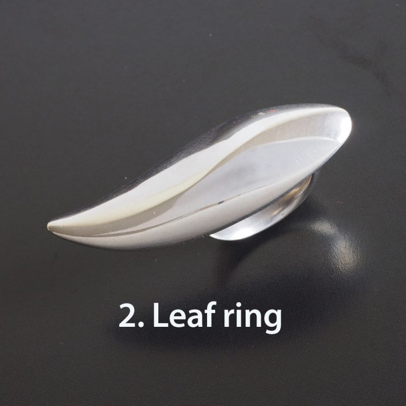 Sterling Silver Lotus Leaf ring