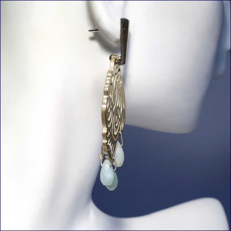 Vision Cloud Amazonite earrings - Image 2